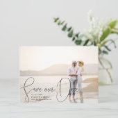 Invitation Sauvez nos lignes de raffinage par date manuscrit (Debout devant)