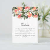 Invitation Savannah - Boîtier de fleurs blanches à l'aquarell (Debout devant)