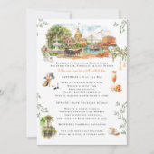 Invitation Savannah Georgia Bachelorette Weekend Itinerary (Devant)