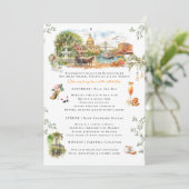 Invitation Savannah Georgia Bachelorette Weekend Itinerary (Debout devant)