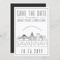 Savannah Mariage | Skyline stylisée Enregistrer la