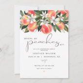 Invitation SAVANNAH Où Mes Pêches À Bachelorette (Devant)