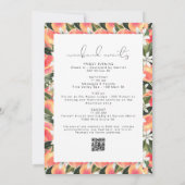 Invitation SAVANNAH Où Mes Pêches À Bachelorette (Dos)