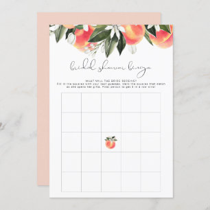 Invitation SAVANNAH Peach Fête des mariées Bingo Jeu