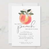 Invitation SAVANNAH Perfect Peach Fête des mariées prélevée (Devant)