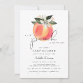 Invitation Savannah - Un petit Baby shower de pêche pêches (Devant)