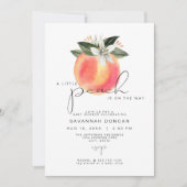 Invitation SAVANNAH Un petit Baby shower de pêche pêches (Devant)