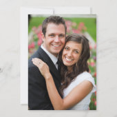 Invitation Save the date. Aquarelle Florale photo Mariage (Dos)