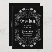Invitation Save The Date Art Nouveau Wedding (Devant / Derrière)
