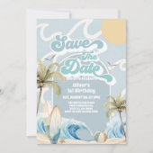 Invitation Save The Date Beach Party Summer Birthday (Devant)