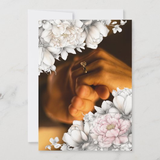 Invitation Save the Date | Classic Modern Ivory and Blush (Dos)