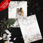 Invitation Save the Date | Classic Modern Ivory and Blush