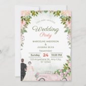 Invitation Save The Date Elegant Calligraphy Wedding (Devant)