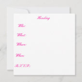 Invitation "Save the Date" Hibiscus rose (Dos)