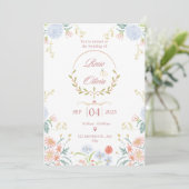 Invitation Save The Date Modern Minimal Wedding Design (Debout devant)