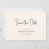 Invitation Save the date! Moderne, Minimale, Typographie, (Devant)