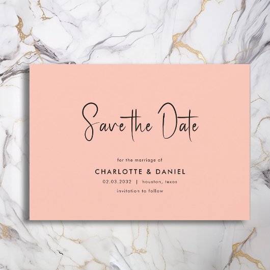 Invitation Save the date! Moderne, Minimale, Typographie,