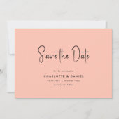 Invitation Save the date! Moderne, Minimale, Typographie, (Devant)