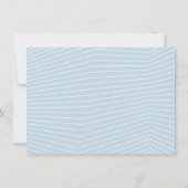 Invitation SAVE THE DATE moderne sprig simple bordure bébé bl (Dos)