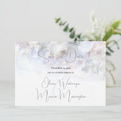 Invitation Save the Date | Pastel Peonies Floral  (Debout devant)