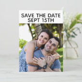INVITATION SAVE THE DATE PHOTO CUSTOM WEDDING (Debout devant)