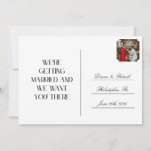 Invitation Save The Date Postcard (Dos)