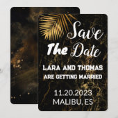 Invitation "Save the date" pour mariage (Devant / Derrière)