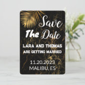 Invitation "Save the date" pour mariage (Debout devant)
