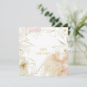 Invitation "Save the date" pour mariage (Debout devant)