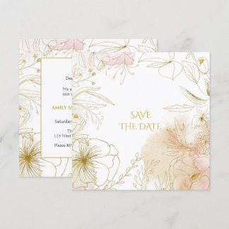 Invitation "Save the date" pour mariage