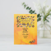 Invitation "Save the Date" pour Thanksgiving avec  (Debout devant)