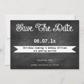 Invitation Save The Date Tableau Noir (Devant)