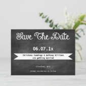 Invitation Save The Date Tableau Noir (Debout devant)