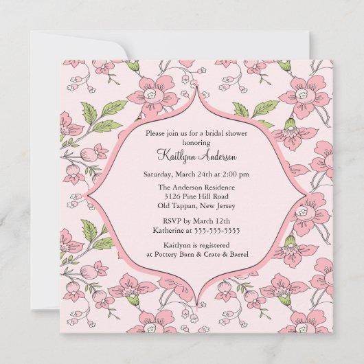 Invitation savoureuse de Fête de la mariée de (Devant)