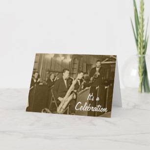 Invitation Sax vintage Big Band
