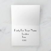 Invitation Saxophone Big Band Vintage (Intérieur)