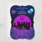 Invitation Saxophone Man 30th Birthday Music Jam Musiciens (Dos)