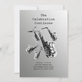 Invitation Saxophone Music Bar Mitzvah (Dos)