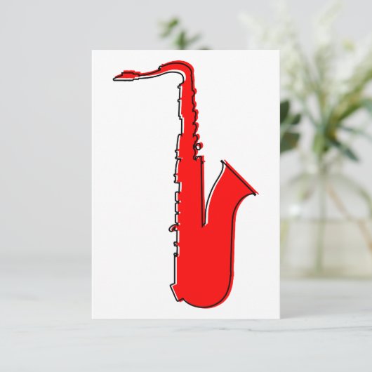 Invitation saxophone oddRex (Debout devant)
