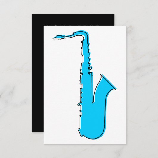 Invitation saxophone oddRex (Devant / Derrière)