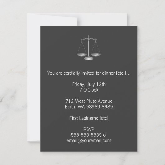 Invitation Scales de justice (Devant)