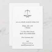 Invitation Scales de justice (Devant / Derrière)