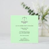 Invitation Scales de justice (Debout devant)