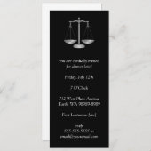 Invitation Scales de justice (Devant / Derrière)