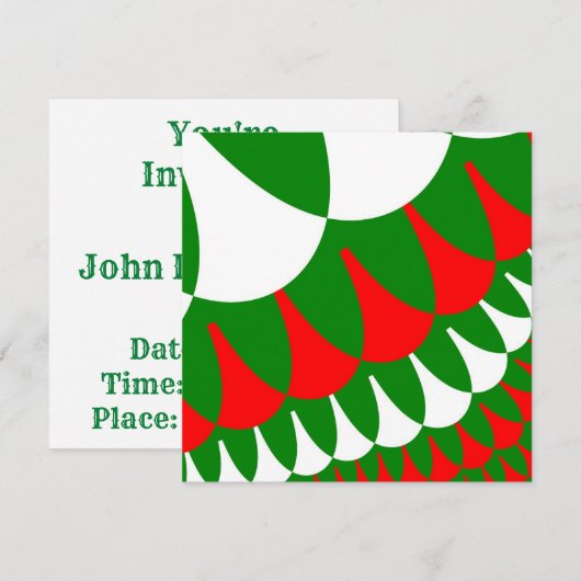 Invitation Scales de Noël (Devant / Derrière)