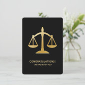 Invitation Scales d'or du droit de la justice Conception thém (Debout devant)
