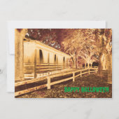 Invitation Scandale Black and Orange Cabine Woods Halloween P (Devant)