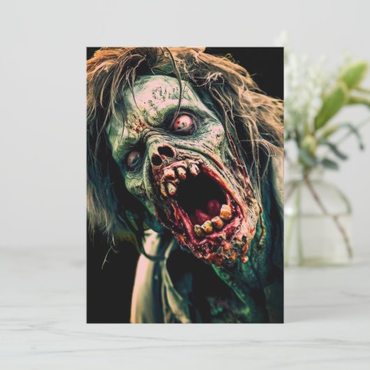 Invitation Scander Zombie (Debout devant)