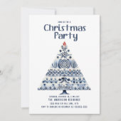 Invitation Scandinave Nordic Christmas Tree Party (Devant)