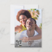 Invitation Scanner pour répondre code QR 2 Photo Mariage Mode (Dos)
